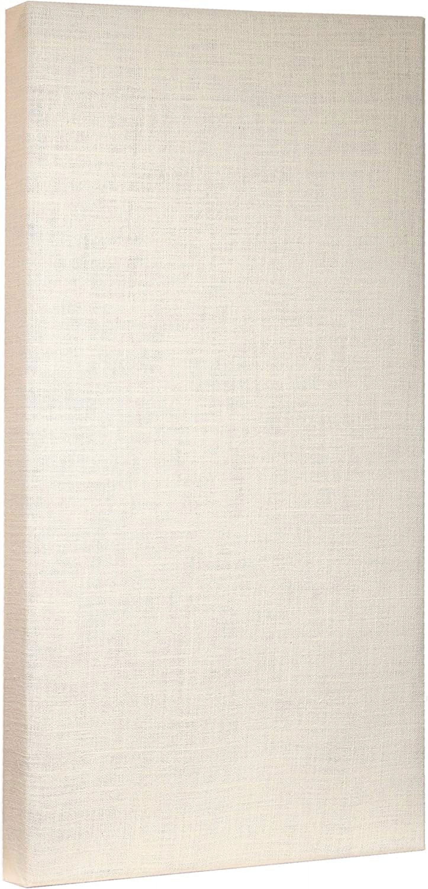 ATS Acoustics Sound Absorbing Acoustic Panel 24" x 48" x 4" Beveled Edge (Ivory)