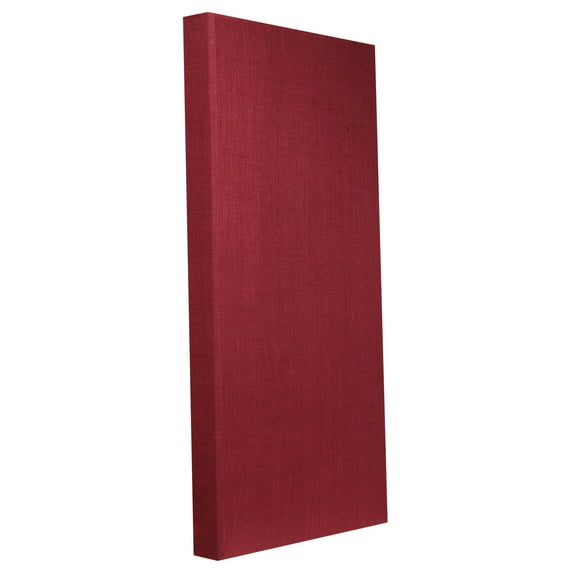 ATS Acoustics Sound Absorbing Acoustic Panel 24" x 48" x 4" Beveled Edge (Burgundy)
