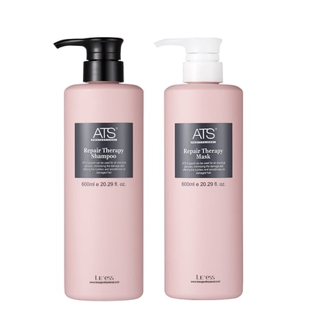 ATS Professional Repair Therapy Shampoo and Mask, Damaged and Dry Hair 600ML