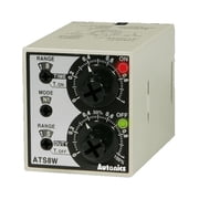 ATS8W-41 Autonics Twin Timer, 6-Mode, Multi-Range0.1 Sec-10Hours, DPDT2c or 2 SPDT, 100-240VAC/24-240 VDC Autonics Twin Timer