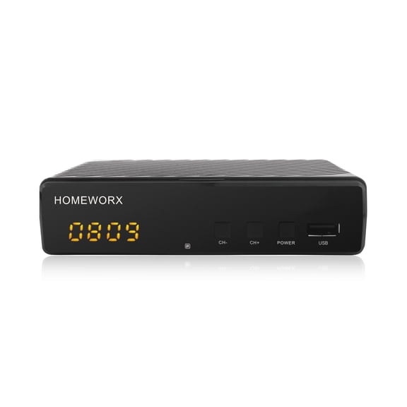 ATSC Digital Converter Box with TV Recording TV Tuner USB Multimedia Clear QAM (HW130STB-G2)