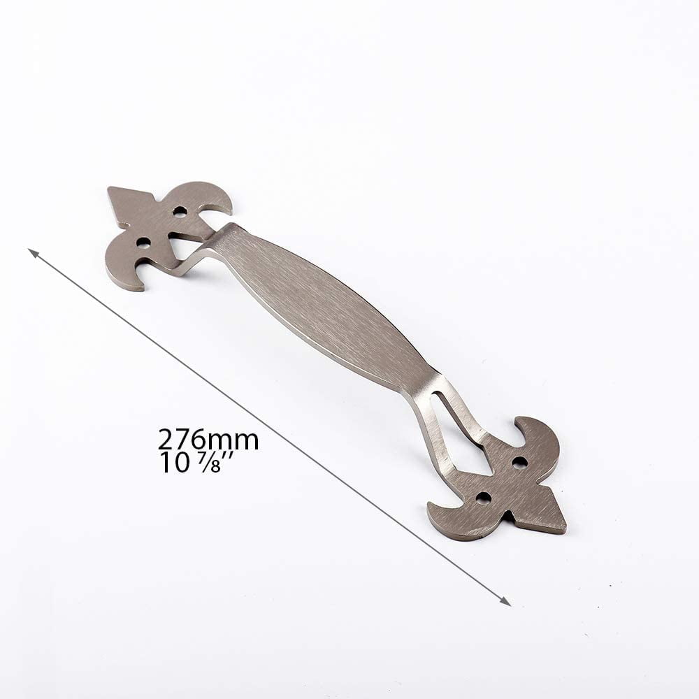 ATT 10 7/8'' 276MM Brushed Nickel Sliding Barn Door Handle Pull Spear Head …