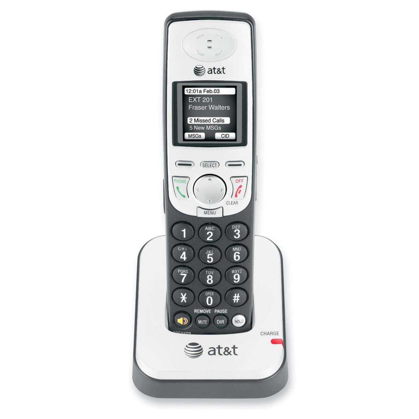 AT&T Synapse Cordless Landline Phone Handset, 1.5 in. LCD, Wireless ...