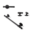 thumbnail image 1 of ATT Industrial Iron Pipe 4 Piece Bathroom hardware Fixture Set Wall Mount Kit includes 21.8 inch towel bar Two Robe Hooks and Toilet Paper Holder, 1 of 6