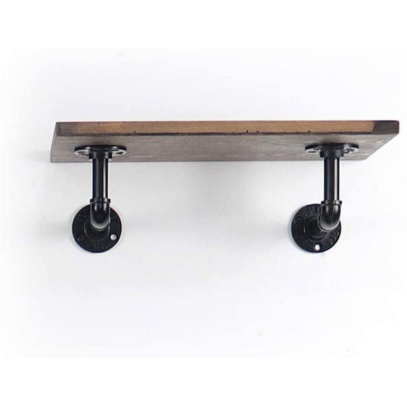 ATT Industrial Pipe Floating Shelf Rustic Vintage Display Rack