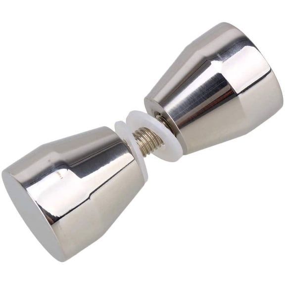 ATT Stainless Steel Solid Taper Head Shower Room Glass Door Pull Knob Handle Djembe Shape