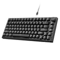 thumbnail image 1 of AJAZZ AK820 75% Wired Mechanical Gaming Keyboard, Gasket Mount, Hot Swappable Red Switches, RGB Backlit, PBT Keycaps, Volume Knob, PC/Mac Compatible - Black, 1 of 10