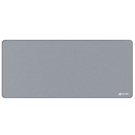 ATTACK SHARK CM02 PRO Gaming Mouse Pad, 35.4''×15.7''×0.16'', Light Coarse Control Cloth Surface, Water-Resistant Coating, Anti-Slip Rubber Base, Stitched Edges, for FPS/Office, Gray