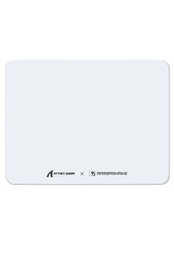 CM05 SE Tempered Glass Mouse Pad, 16.1''×12.2'' Large Hard Gaming Mouse Pad, Nano-Etched Surface, 9H Anti-Scratch, Anti-Slip Base, White