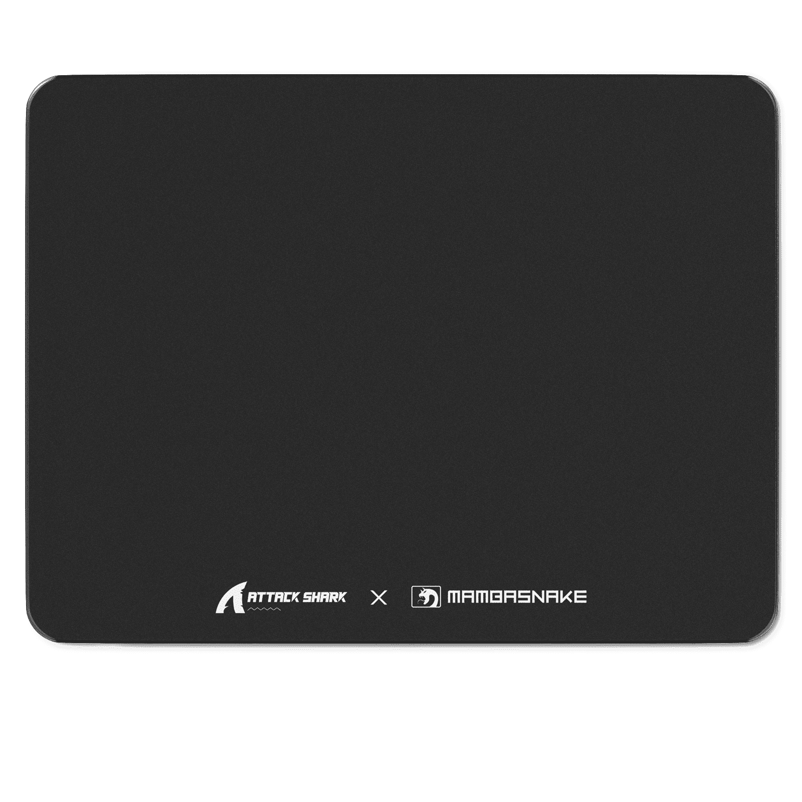 ATTACK SHARK CM05 SE Tempered Glass Mouse Pad, 16.1''×12.2'' Large Hard Gaming Mouse Pad, Nano-Etched Surface, 9H Anti-Scratch, Anti-Slip Base, Black