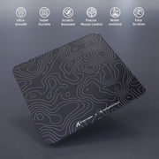 ATTACK SHARK CM05 Tempered Glass Gaming Mouse Pad,Ultra-Smooth Surface, 9H Tempered Glass, Impact & Scratch Resistant, Low Surface Friction, Non-Slip Mouse Mat450mm x 400mm