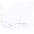 thumbnail image 1 of ATTACK SHARK CM05 Glass Gaming Mouse Pad,17.7x15.7  in Tempered Glass Hard Large Mouse Mat with Nano-Textured Surface, Non-Slip PU Leather Base,9H Scratch Resistant for FPS &PC Gaming White, 1 of 8