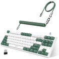 thumbnail image 1 of ATTACK SHARK Gaming Keyboard 2.4G/BT5.0/USB-C Cable,Hot-swap Tactile Switch,RGB,3000mAh for Pc-Green, 1 of 8
