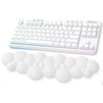 ATTACK SHARK Gaming Keyboard Cloud Wrist Rest Pad,Memory Foam Keyboard Palm Rest, Ergonomic Hand Rest Support for Computer Keyboard Laptop Mac Cute Desk Lightweight for Easy Typing Pain Relief-White