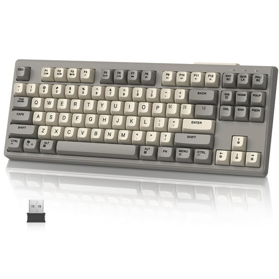 ATTACK SHARK M87 80% Wireless Gaming Keyboard, TKL Mechanical Feeling SA PBT Keyboard Bluetooth 5.0/2.4Ghz