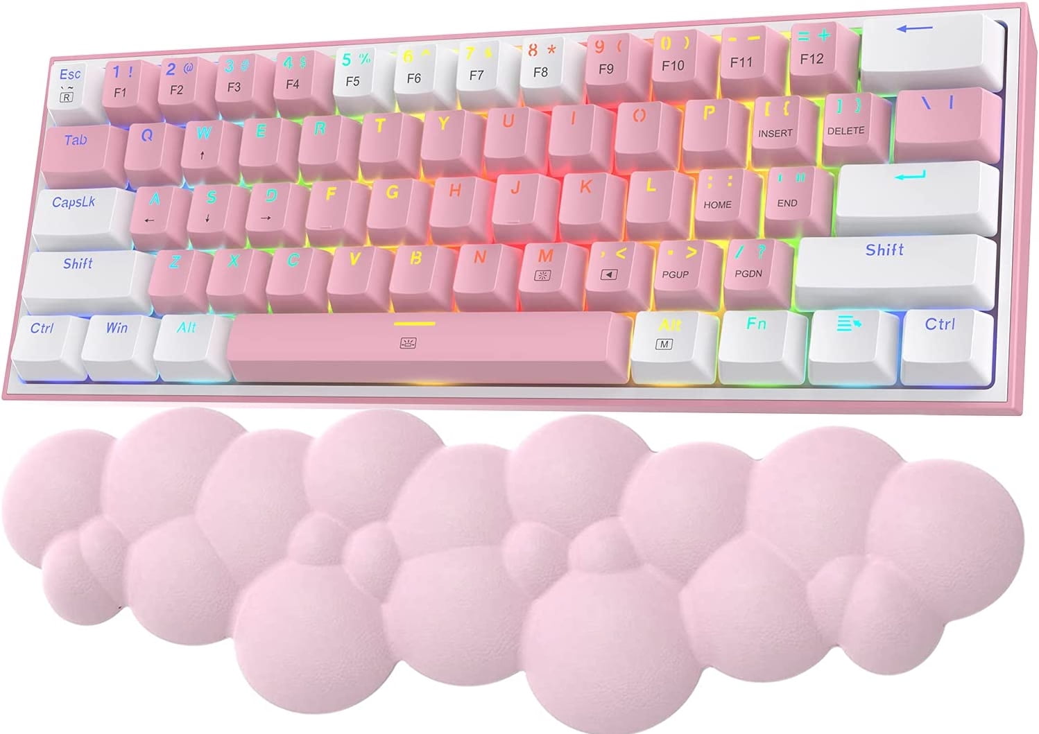 ATTACK SHARK Gaming Keyboard Wrist Rest Pad,Memory Foam Keyboard Palm