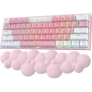 ATTACK SHARK Memory Foam Wrist Rest with, Pink