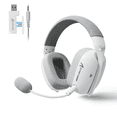 thumbnail image 1 of ATTACK SHARK L80PRO Wireless Gaming Headset Detachable Dual Microphone Tri-Mode(2.4GHz USB C&A Dongle/BT/Wired) Ergonomics For PC Mac PS4 PS5 Xbox one Switch Mobile - White, 1 of 1