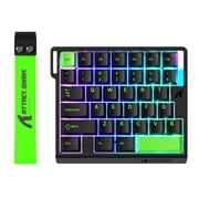 ATTACK SHARK M36 HE One-Handed Magnetic Switch Keyboard, 8,000Hz, 0.01 mm RT, 128K Scan Rate, Web Driver, Wired RGB Keypad, White