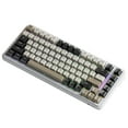 thumbnail image 1 of ATTACK SHARK M86 82 Keys Wireless Mechanical Keyboard, 75% Gasket Hot Swappable Custom Keyboard, Side Printed PBT Keycaps, RGB Backlit, Pre-lubed Switches, BT/2.4GHz/ Wired Mechanical Gaming Keyboard, 1 of 6