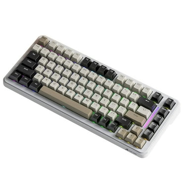 ATTACK SHARK M86 82 Keys Wireless Mechanical Keyboard, 75% Gasket Hot Swappable Custom Keyboard, Side Printed PBT Keycaps, RGB Backlit, Pre-lubed Switches, BT/2.4GHz/ Wired Mechanical Gaming Keyboard