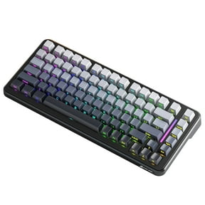 ATTACK SHARK M86 82 Keys Wireless Mechanical Keyboard, 75% Gasket Hot Swappable Custom Keyboard, Side Printed PBT Keycaps, RGB Backlit, Pre-lubed Switches, BT/2.4GHz/ Wired Mechanical Gaming Keyboard