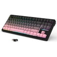 thumbnail image 1 of ATTACK SHARK M87PRO TKL Wireless Mechanical Gaming Keyboard, BT5.0/2.4G/USB-C Wired Hot Swap RGB Keyboard 80% US Layout, Linear White Switches Gradient Side Print PBT Keycap for PC Mac, 1 of 10