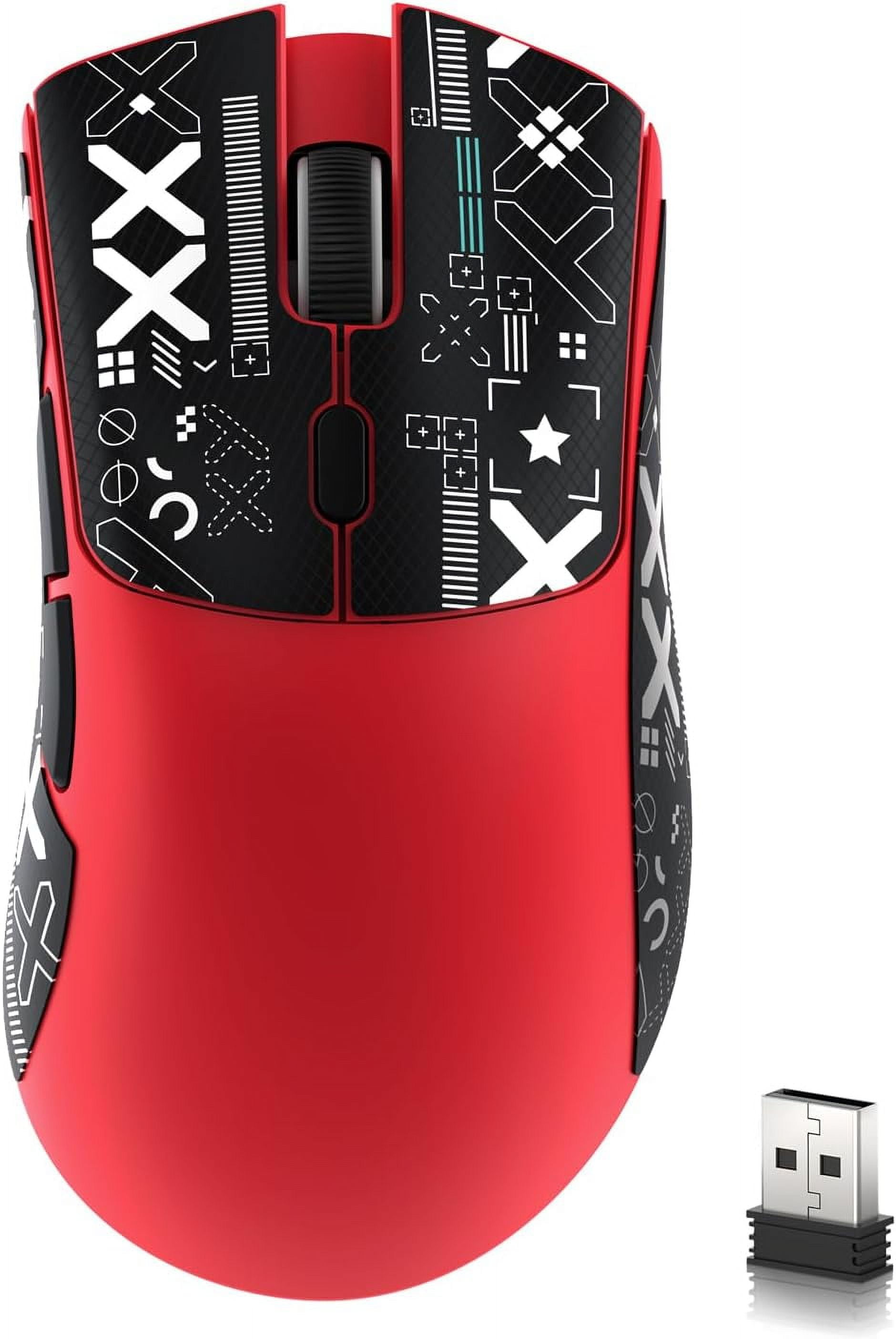 ATTACK SHARK R1 59g SUPERLIGHT Gaming Mouse with Tape, PixArt PAW3311 Gaming Sensor, BT/2.4G Wireless/Wired