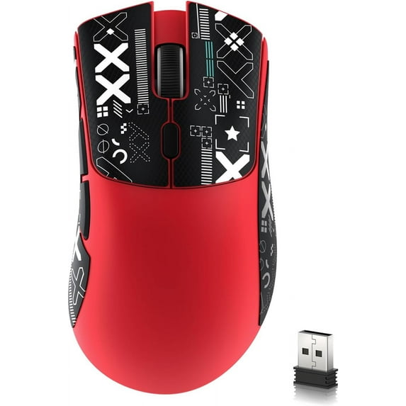 ATTACK SHARK R1 59g SUPERLIGHT Gaming Mouse with Tape, PixArt PAW3311 Gaming Sensor, BT/2.4G Wireless/Wired