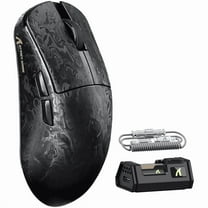 ATTACK SHARK R11 ULTRA Carbon Fiber Wireless 8K PAW3950MAX Gaming Mouse with C06 Ultra LED Cable