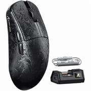 ATTACK SHARK R11 ULTRA Carbon Fiber Wireless 8K PAW3950MAX Gaming Mouse with C06 Ultra LED Cable