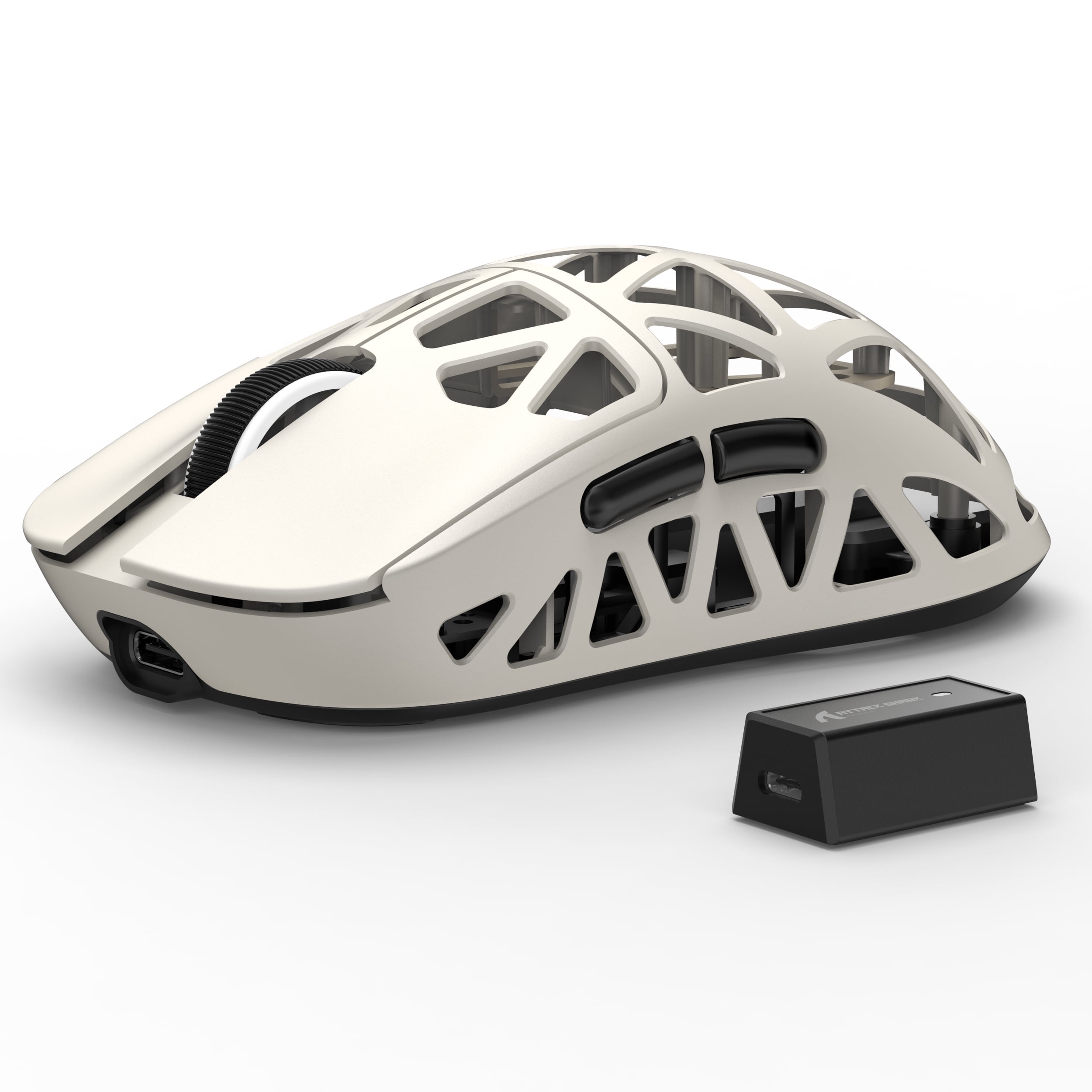 ATTACK SHARK R2 Magnesium Alloy Gaming Mouse 8K 45g SUPERLIGHT Mouse, PixArt PAW3950 Gaming Sensor, 6 Adjustable DPI up to 42000, Bluetooth/2.4G Wireless/Wired(Not Include the Charging Dock)