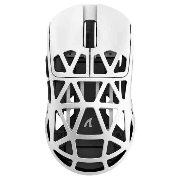 ATTACK SHARK R2 Wireless 8K Magnesium Alloy Mouse, PixArt PAW3950 Gaming Sensor, 48g SUPERLIGHT Mouse, BT/2.4G/Wired Gaming Mouse, Adjustable DPI 42000, Office Mice for Win11/Xbox/PS/Mac -White