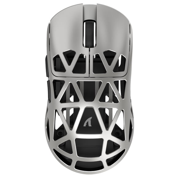 ATTACK SHARK R2 Wireless 8K Magnesium Alloy Mouse, PixArt PAW3950 Gaming Sensor, 48g SUPERLIGHT Mouse, BT/2.4G/Wired Gaming Mouse, Adjustable DPI 42000, Office Mice for Win11/Xbox/PS/Mac -Gray