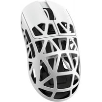 ATTACK SHARK R2 Wireless Gaming Mouse,43g Ultralight Ergonomic Computer Mouse,Triple Modes 2.4G/USB-C/BT, 42000 DPI Optical Sensor,Programmable Buttons for PC/Mac-White