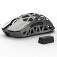 thumbnail image 1 of ATTACK SHARK R2 Wireless Gaming Mouse + Griptape,43g Ultralight Ergonomic Computer Mouse,Triple Modes 2.4G/USB-C/BT, 42000 DPI Optical Sensor,Programmable Buttons for PC/Mac-Grey, 1 of 9