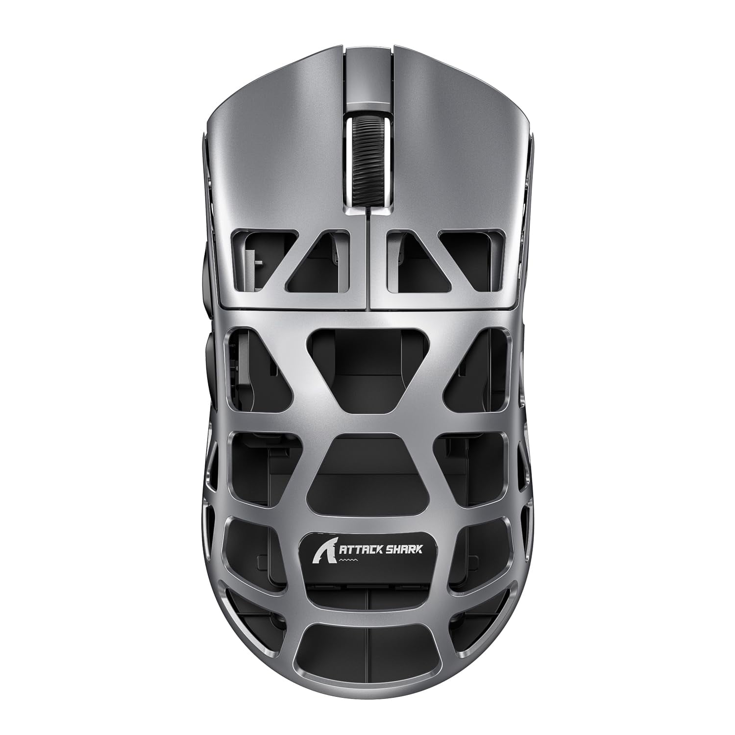 ATTACK SHARK R3 46g Superlight Wireless Gaming Mouse, Magnesium Alloy BT/2.4Ghz/Wired Computer Mouse, PAW3395 26K DPI Sensor, 8000Hz Wireless Polling Rate Programmable Mice for PC/Laptop/Mac (Grey)