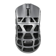 ATTACK SHARK R3 46g Superlight Wireless Gaming Mouse, Magnesium Alloy BT/2.4Ghz/Wired Computer Mouse, PAW3395 26K DPI Sensor, 8000Hz Wireless Polling Rate Programmable Mice for PC/Laptop/Mac Grey