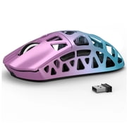 ATTACK SHARK R3 Wireless 8K MouseMagnesium Alloy Mouse, 46g SUPERLIGHT, PixArt PAW3395 Gaming Sensor, BT/2.4G/Wired Gaming Mouse, Adjustable DPI 26000, Office Mice for Win11/Xbox/PS/Mac -Purple