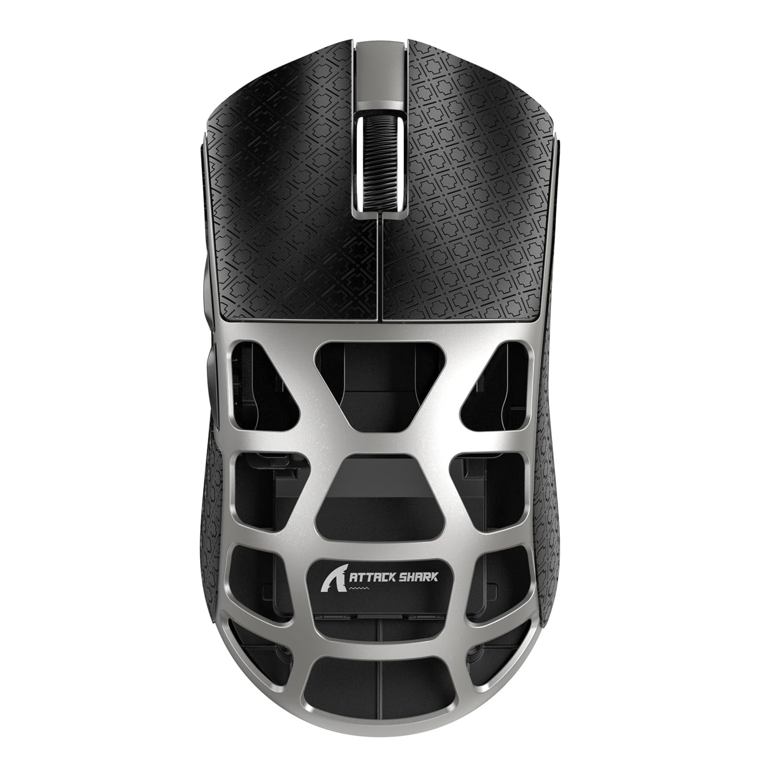 ATTACK SHARK R3 Wireless Gaming Mouse, 46g Superlight Magnesium Alloy Triple-Mode Computer Mouse, 8000Hz Polling Rate, PAW3395 26K DPI Sensor Programmable Mice for PC/Win/Mac (Grey & Griptape)