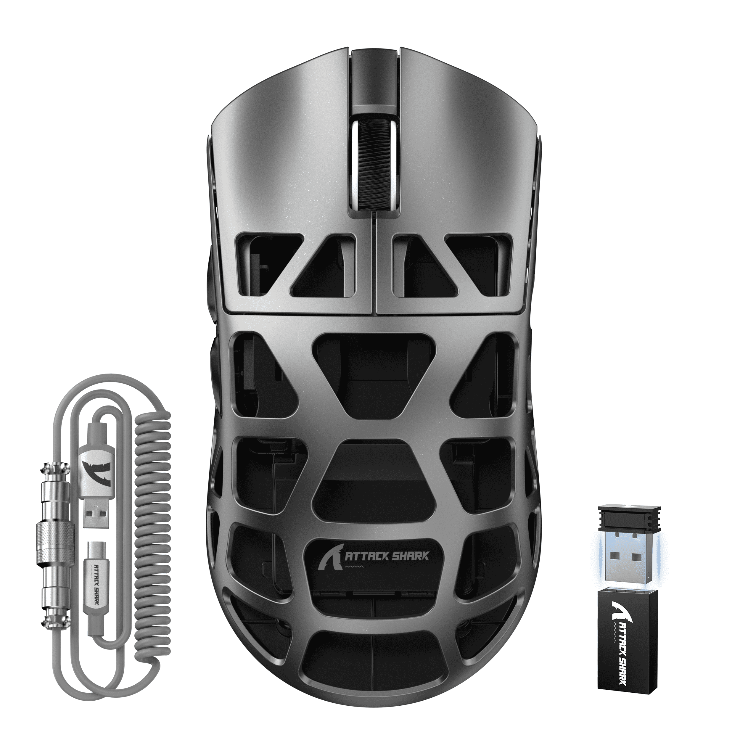 ATTACK SHARK R3PRO Gaming Mouse 8K with Coiled Cable 46g