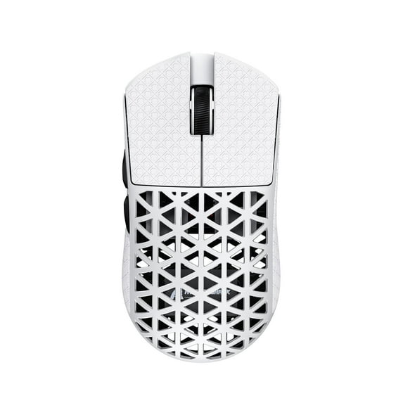 ATTACK SHARK R5 Ultra Carbon Fiber 8000Hz Wireless Gaming Mouse, 39g SUPERLIGHT, 42000DPI, PAW3950MAX Sensor, Nordic 52840 Chip, Bluetooth/2.4G/USB-C Wired Mice for PC/Mac, White