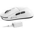 thumbnail image 1 of ATTACK SHARK R6 39g SUPERLIGHT Mouse, PixArt PAW3950MAX Gaming Sensor, Wireless 8K Mouse, MCU Nodic 52840, BT/2.4G/Wired Gaming Mouse, Adjustable DPI 42000, for Win11/Xbox/PS/Mac -White, 1 of 10