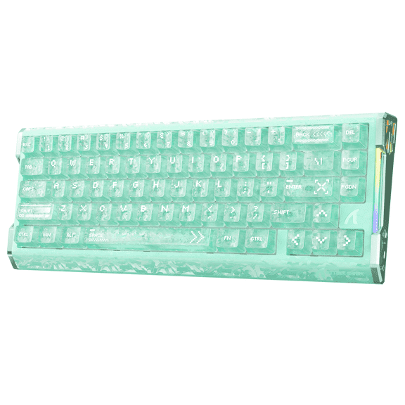 ATTACK SHARK R68 HE 60% Wired RGB Gaming Keyboard, Hall Effect Magnetic Switches, 8000Hz Polling Rate, Rapid Trigger, PC/Mac Compatible, Green