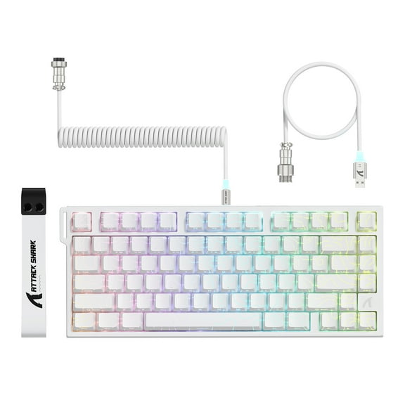 ATTACK SHARK R82 HE Wired 75% Gaming Keyboard with C05ULTRA LED Cable
