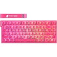 thumbnail image 1 of ATTACK SHARK R82HE Rapid Trigger Wired Mechanical Gaming Keyboard TKL NKRO RGB with 8K Polling,0.005mm Accuracy,256K Scan Rate,5 Layer Sound Damped,Hall Effect Magnetic Switch for PC Mac(Rose), 1 of 9