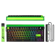 ATTACK SHARK R85 HE 75% Magnetic Wired Gaming Keyboard, 8KHz Polling Rate, Hall Effect Hot Swappable Switches, RGB Light Bar, Volume Knob, PC/Mac Compatible, Gr
