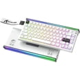 thumbnail image 1 of ATTACK SHARK R85 HE Wired 75% Hall Effect Rapid Trigger Mechanical RGB Gaming Keyboard with 8K Polling,0.05mm RT Accuracy,0.08MS Latency,Magnetic Switch,5 Layer Sound Damped,Driver for PC(Star White), 1 of 9