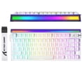 thumbnail image 1 of ATTACK SHARK R85 HE Wired Mechanical Gaming Keyboard Custom RGB Lightbox Rapid Trigger 8KHz Polling Rate 0.005mm RT Accuracy Hall Effect Magnetic Switch Driver for PC ,White Contour, 1 of 9
