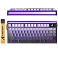 thumbnail image 1 of ATTACK SHARK R85 HE Wired Mechanical Gaming Keyboard Custom RGB Lightbox Rapid Trigger 8KHz Polling Rate 0.005mm RT Accuracy Hall Effect Magnetic Switch Driver for PC ,Black Gradient, 1 of 11